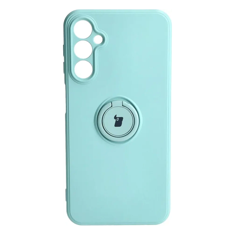 Hurtownia GSM - Etui Bizon Case Silicone Ring Sq do Samsung Galaxy A24 tyrkysové - BIZ949 - {ean13} - Hurt