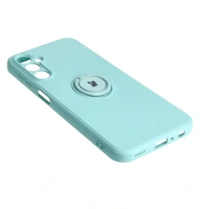 Hurtownia GSM - Etui Bizon Case Silicone Ring Sq do Samsung Galaxy A24 tyrkysové - BIZ949 - {ean13} - Hurt