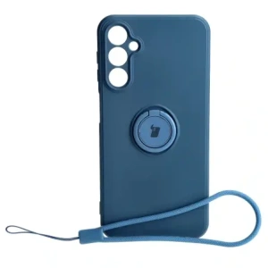 Hurtownia GSM - Etui Bizon Case Silicone Ring Sq do Samsung Galaxy A24 modré - BIZ950 - {ean13} - Hurt