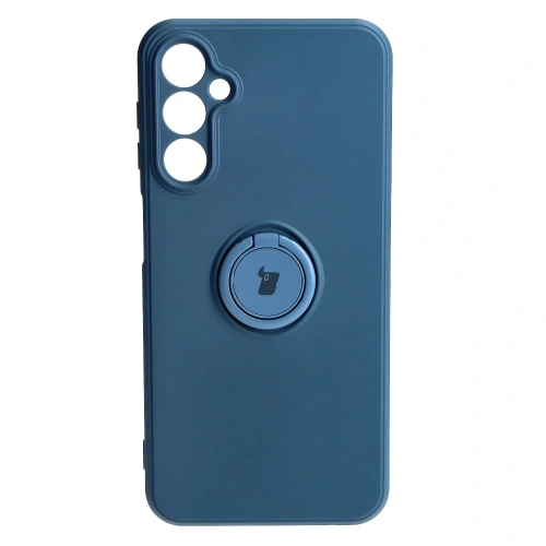Etui Bizon Case Silicone Ring Sq do Samsung Galaxy A24 granatowe