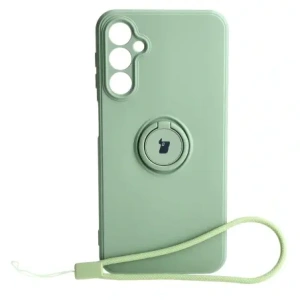 Hurtownia GSM - Etui Bizon Case Silicone Ring Sq do Samsung Galaxy A24 jasně zelené - BIZ951 - {ean13} - Hurt