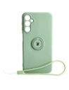 Etui Bizon Case Silicone Ring Sq do Samsung Galaxy A24 jasně zelené
