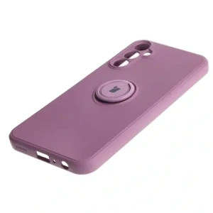 Hurtownia GSM - Etui Bizon Case Silicone Ring Sq do Samsung Galaxy A24 tmavě fialové - BIZ952 - {ean13} - Hurt