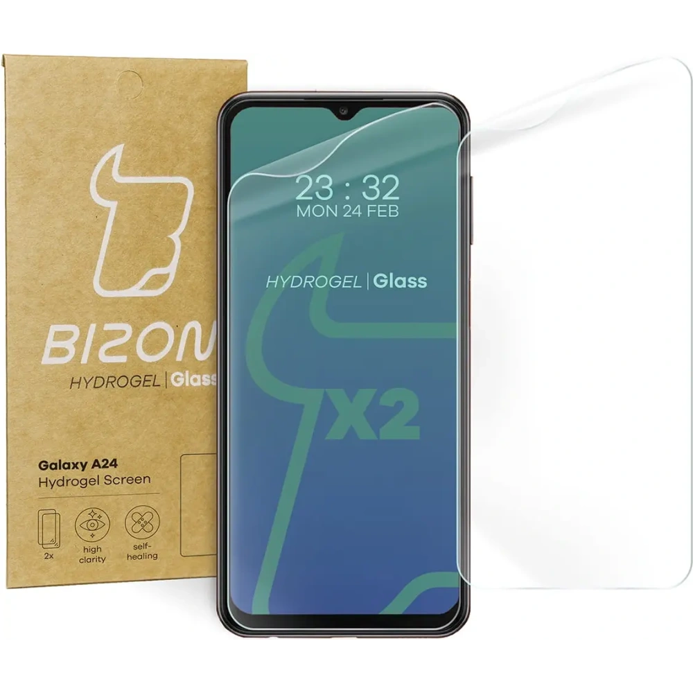 Hurtownia GSM - Bizon Glass Hydrogel Samsung Galaxy A24 4G [2 PACHET] - BIZ953 - {ean13} - Hurt