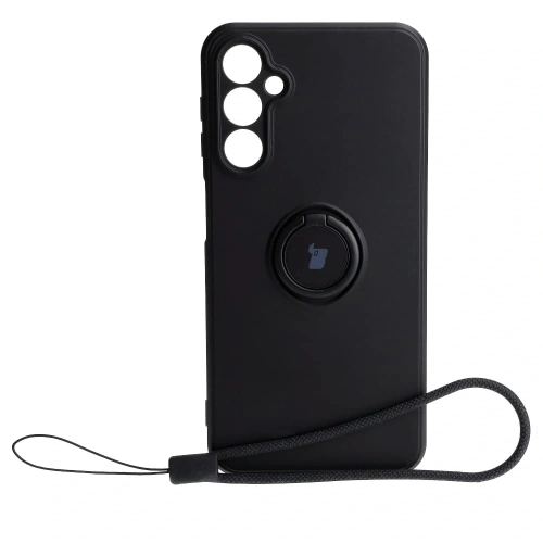 Etui Bizon Case Silicone Ring Sq do Samsung Galaxy A24 czarne