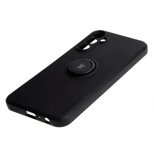 Etui Bizon Case Silicone Ring Sq do Samsung Galaxy A24 czarne