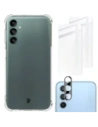 Bizon Case Clear Pack case + 2x screen glass + lens glass Samsung Galaxy A24 clear