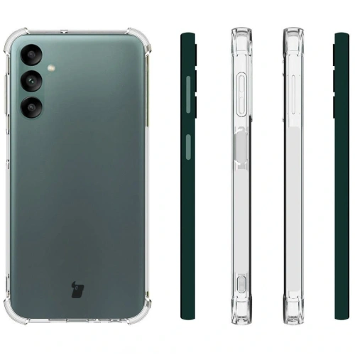 Etui + 2x szkło na ekran + obiektyw Bizon Case Clear Pack do Samsung Galaxy A24 przezroczyste
