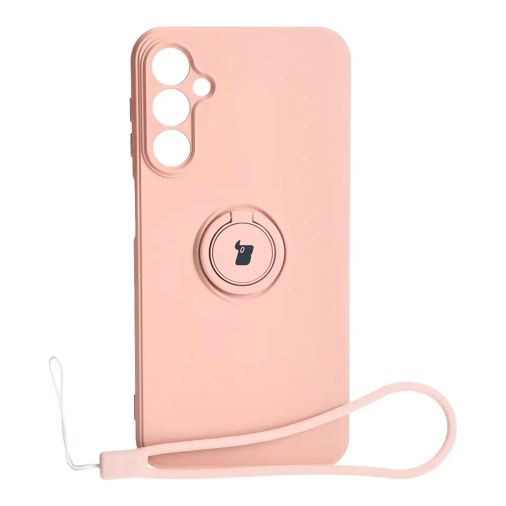 Hurtownia GSM - Bizon Case Silicone Ring Sq Samsung Galaxy A24 roz deschis - BIZ958 - {ean13} - Hurt