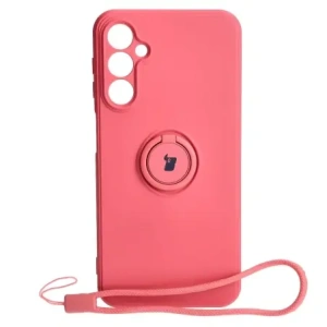 Hurtownia GSM - Etui Bizon Case Silicone Ring Sq do Samsung Galaxy A24 špinavá růžová - BIZ959 - {ean13} - Hurt