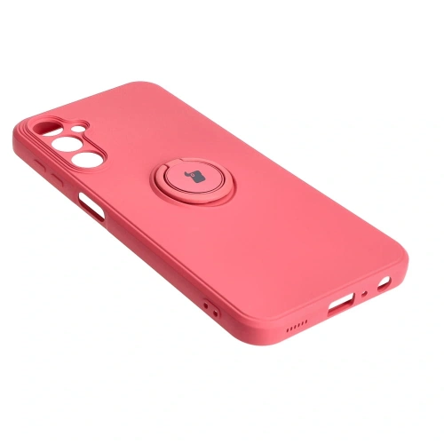 Etui Bizon Case Silicone Ring Sq do Samsung Galaxy A24 brudny róż