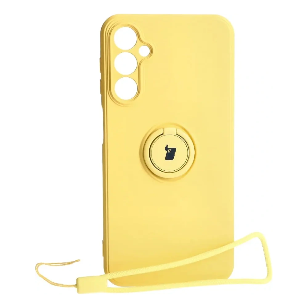 Hurtownia GSM - Bizon Case Silicone Ring Sq Samsung Galaxy A24 galben - BIZ961 - {ean13} - Hurt