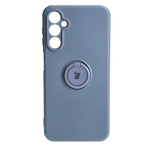 Etui Bizon Case Silicone Ring Sq do Samsung Galaxy A24 szare