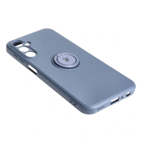 Etui Bizon Case Silicone Ring Sq do Samsung Galaxy A24 szare
