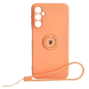 Hurtownia GSM - Etui Bizon Case Silicone Ring Sq do Samsung Galaxy A24 oranžové - BIZ963 - {ean13} - Hurt