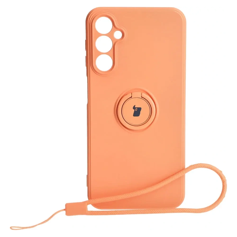 Hurtownia GSM - Bizon Case Silicone Ring Sq Samsung Galaxy A24 portocalie - BIZ963 - {ean13} - Hurt