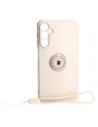 Etui Bizon Case Silicone Ring Sq do Samsung Galaxy A24 béžové