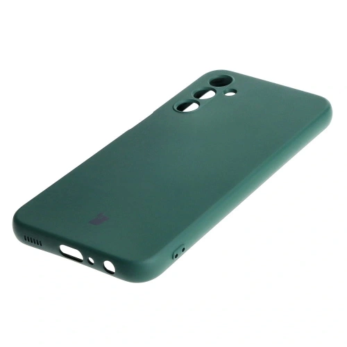 Etui Bizon Case Silicone do Samsung Galaxy A24 4G ciemnozielone