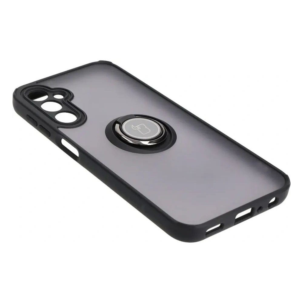 Hurtownia GSM - Bizon Case Hybrid Ring Samsung Galaxy A24 4G fumuriu cu un cadru negru - BIZ967 - {ean13} - Hurt