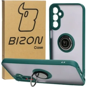 Hurtownia GSM - Etui s úchopem na prst Bizon Case Hybrid Ring do Samsung Galaxy A24 4G kouřové s tmavě zeleným rámečkem - BIZ971 - {ean13} - Hurt