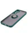 Hurtownia GSM - Bizon Case Hybrid Ring Samsung Galaxy A24 4G fumuriu cu un cadru verde închis - BIZ971 - {ean13} - Hurt