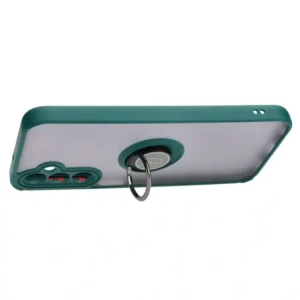 Wholesale Bizon Case Hybrid Ring Samsung Galaxy A24 4G smoky with a dark green frame - BIZ971 - {ean13} - Hurt