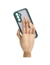 Hurtownia GSM - Bizon Case Hybrid Ring Samsung Galaxy A24 4G fumuriu cu un cadru verde închis - BIZ971 - {ean13} - Hurt