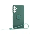 Bizon Case Silicone Ring Sq Samsung Galaxy A24 dark green