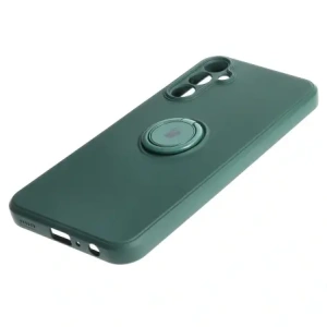 Hurtownia GSM - Etui Bizon Case Silicone Ring Sq do Samsung Galaxy A24 tmavě zelené - BIZ972 - {ean13} - Hurt