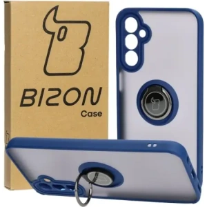 Hurtownia GSM - Etui s úchopem na prst Bizon Case Hybrid Ring pro Samsung Galaxy A24 4G kouřové s modrým rámem - BIZ974 - {ean13} - Hurt