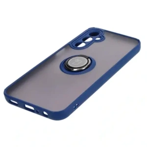 Hurtownia GSM - Etui s úchopem na prst Bizon Case Hybrid Ring pro Samsung Galaxy A24 4G kouřové s modrým rámem - BIZ974 - {ean13} - Hurt