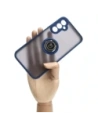 Hurtownia GSM - Bizon Case Hybrid Ring Samsung Galaxy A24 4G fumuriu cu un cadru albastru închis - BIZ974 - {ean13} - Hurt