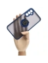 Hurtownia GSM - Bizon Case Hybrid Ring Samsung Galaxy A24 4G füstös színben, tengerészkék kerettel - BIZ974 - {ean13} - Hurt