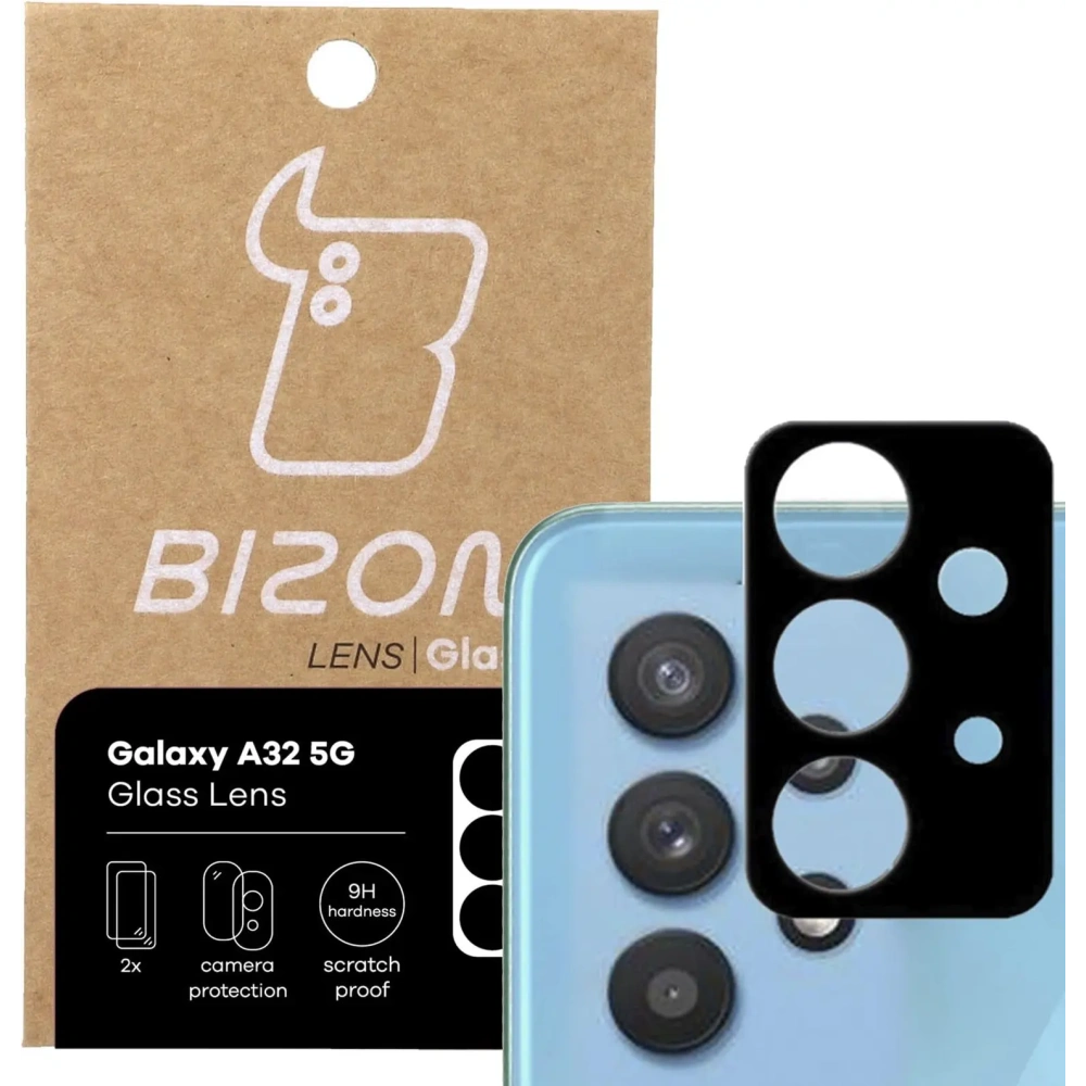 Hurtownia GSM - Szkło na aparat Bizon Glass Lens dla Galaxy A32 5G, 2 sztuki - BIZ7384 - {ean13} - Hurt