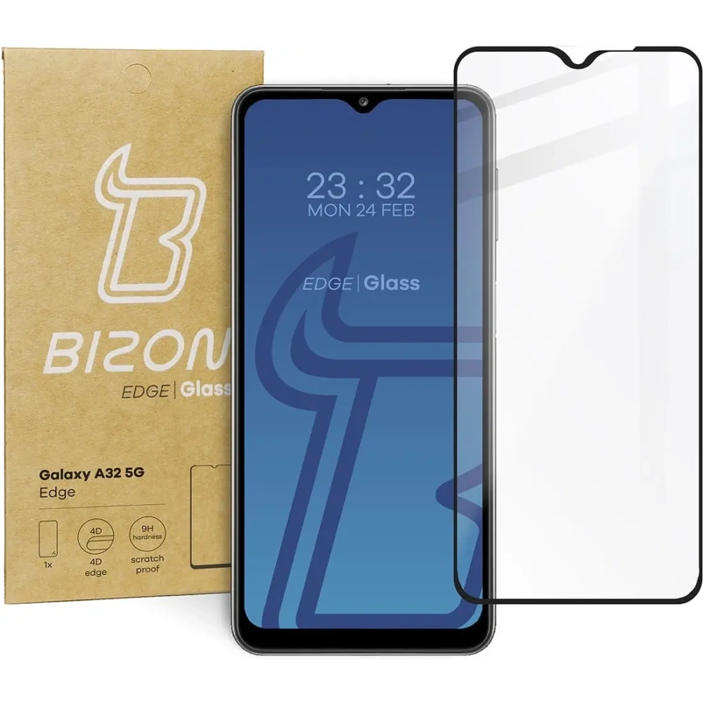 Hurtownia GSM - Tvrzené sklo Bizon Glass Edge pro Samsung Galaxy A32 5G černé - BIZ984 - {ean13} - Hurt