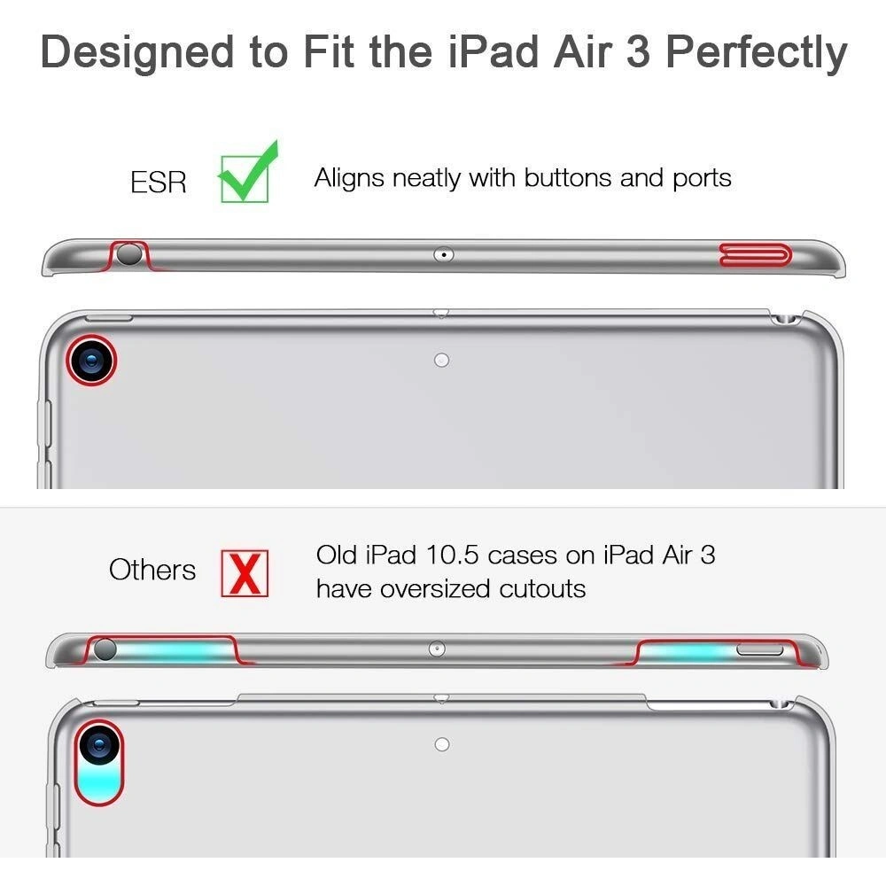 Hurtownia GSM - Etui ESR Yippee Shell Apple iPad Air 10.5 2019 (3. generacji) Clear - ESR065CL - {ean13} - Hurt