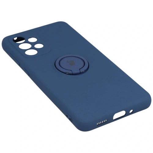 Etui Bizon Case Silicone Ring do Samsung Galaxy A33 5G granatowe
