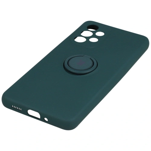 Etui Bizon Case Silicone Ring do Samsung Galaxy A33 5G ciemnozielone