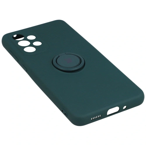 Etui Bizon Case Silicone Ring do Samsung Galaxy A33 5G ciemnozielone