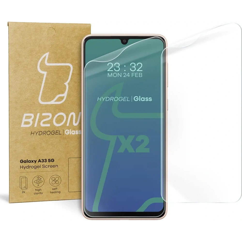 Hurtownia GSM - Bizon Glass Hydrogel Samsung Galaxy A33 5G [2 PACK] - BIZ998 - {ean13} - Hurt