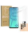 Bizon Glas Klar gehärtetes Glas - 3 Stück. + Linsen Glas Samsung Galaxy A33