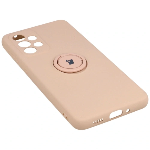 Etui Bizon Case Silicone Ring do Samsung Galaxy A33 5G jasnoróżowe