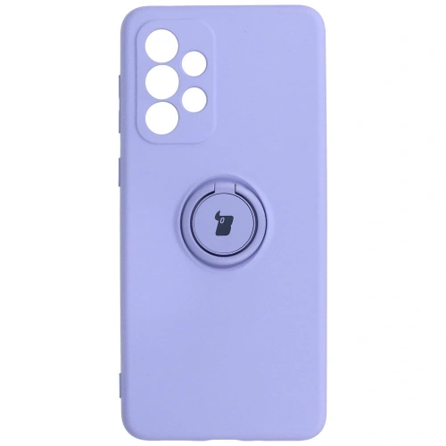 Etui Bizon Case Silicone Ring do Samsung Galaxy A33 5G jasnofioletowe