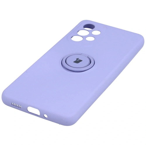 Etui Bizon Case Silicone Ring do Samsung Galaxy A33 5G jasnofioletowe