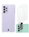 Bizon Case Clear Pack Hülle + 2x Bildschirmglas + Linsenglas Samsung Galaxy A33 5G klar