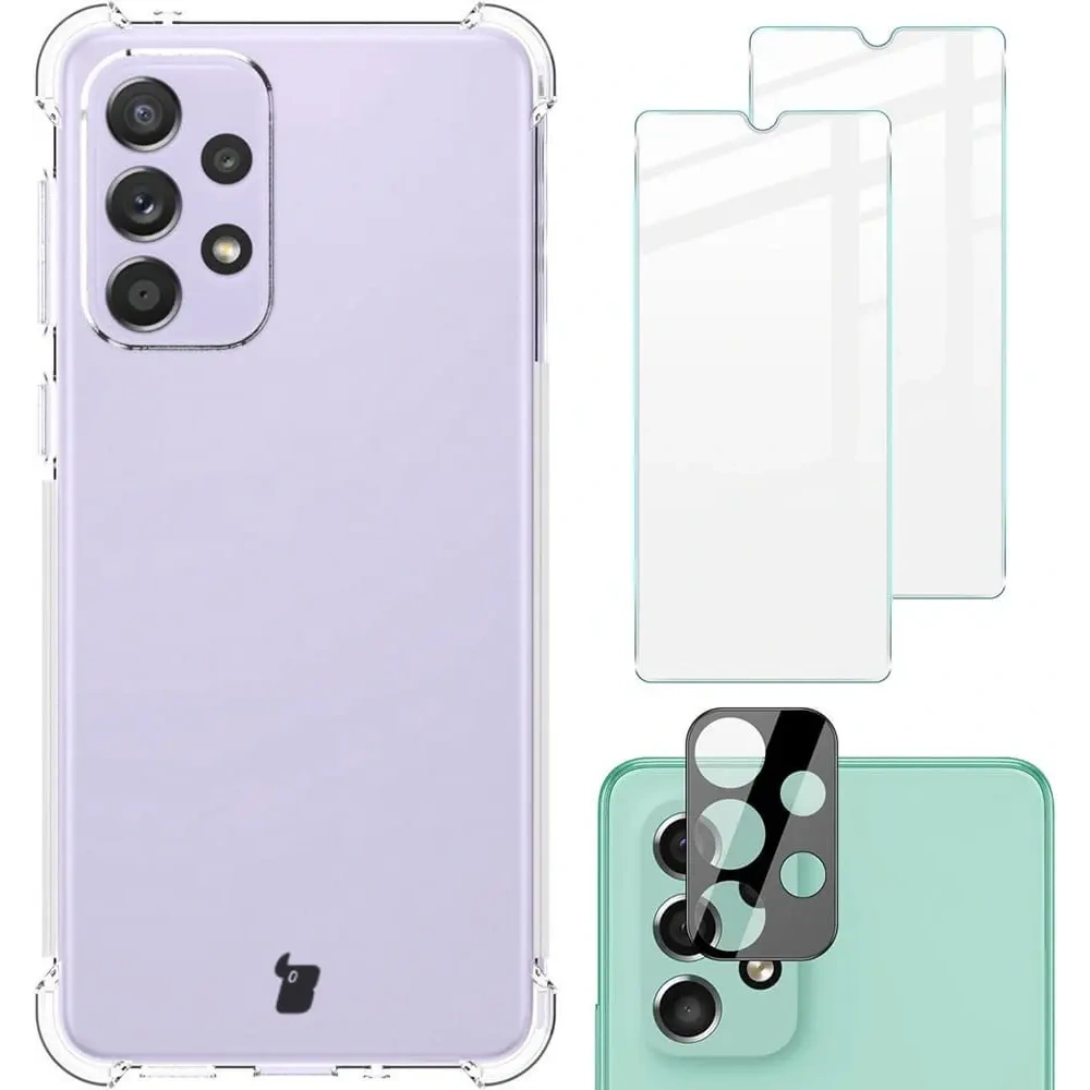 Hurtownia GSM - Bizon Case Clear Pack Hülle + 2x Bildschirmglas + Linsenglas Samsung Galaxy A33 5G klar - BIZ1010 - {ean13} - Hurt