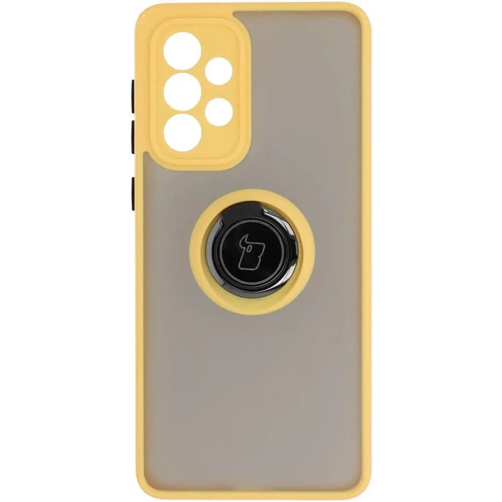 Hurtownia GSM - Bizon Case Hybrid Ring Samsung Galaxy A33 5G rauchig mit einem gelben Rahmen - BIZ7414 - {ean13} - Hurt