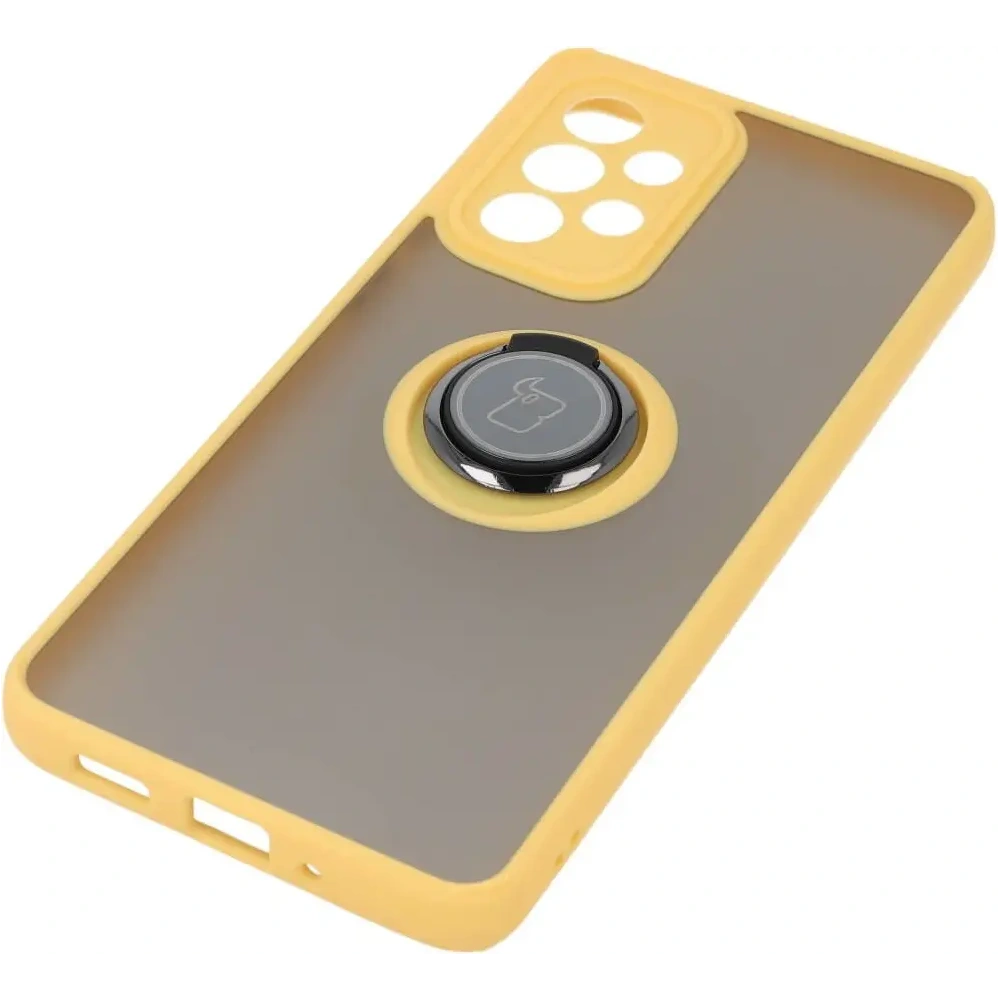 Hurtownia GSM - Bizon Case Hybrid Ring Samsung Galaxy A33 5G rauchig mit einem gelben Rahmen - BIZ7414 - {ean13} - Hurt