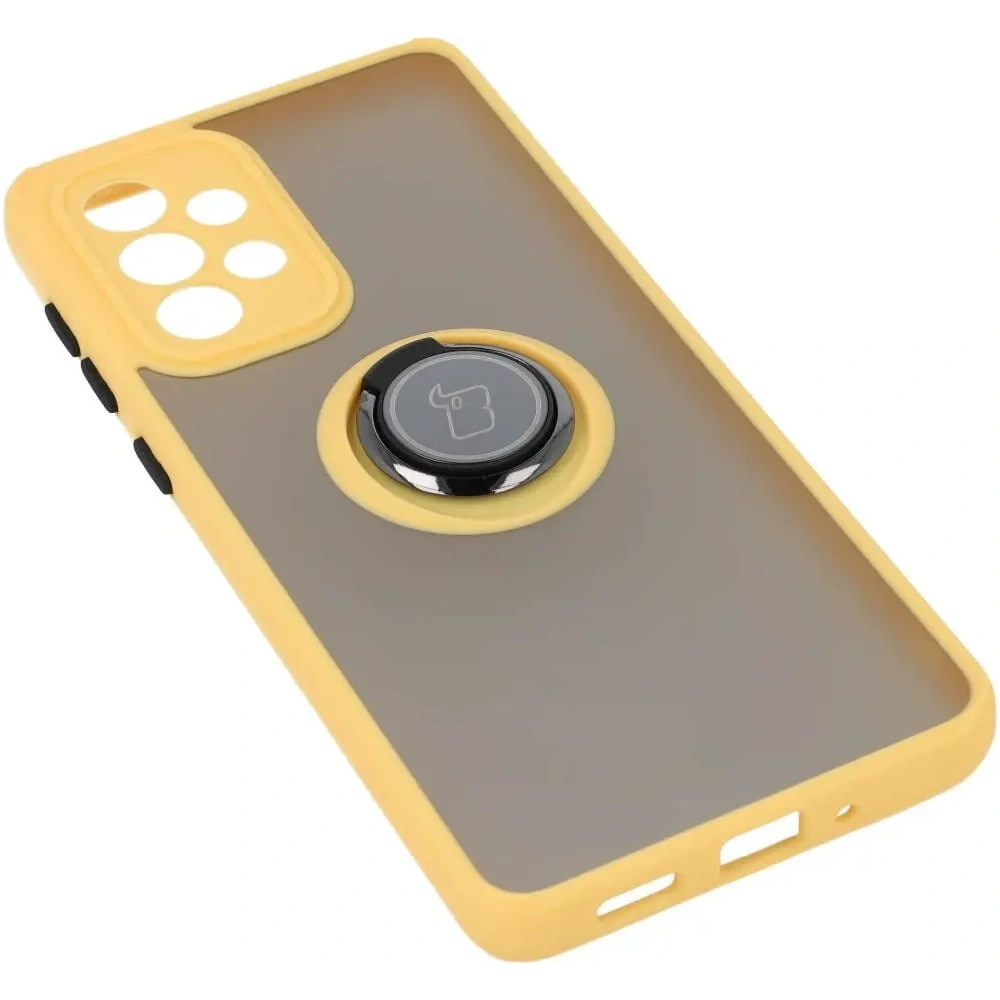 Hurtownia GSM - Bizon Case Hybrid Ring Samsung Galaxy A33 5G rauchig mit einem gelben Rahmen - BIZ7414 - {ean13} - Hurt