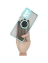 Wholesale Bizon Case Hybrid Ring Samsung Galaxy A33 5G smoky with a light blue frame - BIZ7415 - {ean13} - Hurt